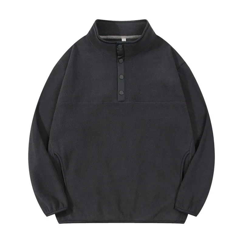 2025 Japanese Style Fashion Men's Solid Color Polar Fleece Casual Trendy Simple Basic Stand Collar Button Pullover Sweatshirts
2025 Japanese Style Fashion Men's Solid Color Polar Fleece Casual Trendy Simple Basic Stand Collar Button Pullover Sweatshirts