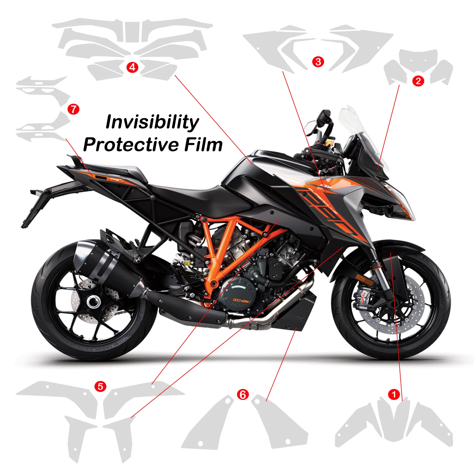 1290 Super Duke GT Motorcycle Protective Film Invisible Car Cover For KTM 1290 SUPER DUKE GT 2019-2024 Screen Protector TPU PPF
1290 Super Duke GT Motorcycle Protective Film Invisible Car Cover For KTM 1290 SUPER DUKE GT 2019-2024 Screen Protector TPU PPF