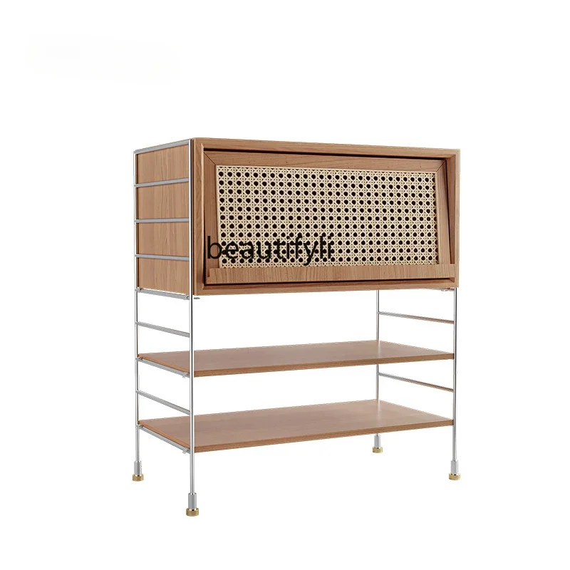 Nordic Solid Wood Bookcase Magazine Cabinet B & B Rattan TV Sofa Side Cabinet Multi-Function Locker
Nordic Solid Wood Bookcase Magazine Cabinet B & B Rattan TV Sofa Side Cabinet Multi-Function Locker