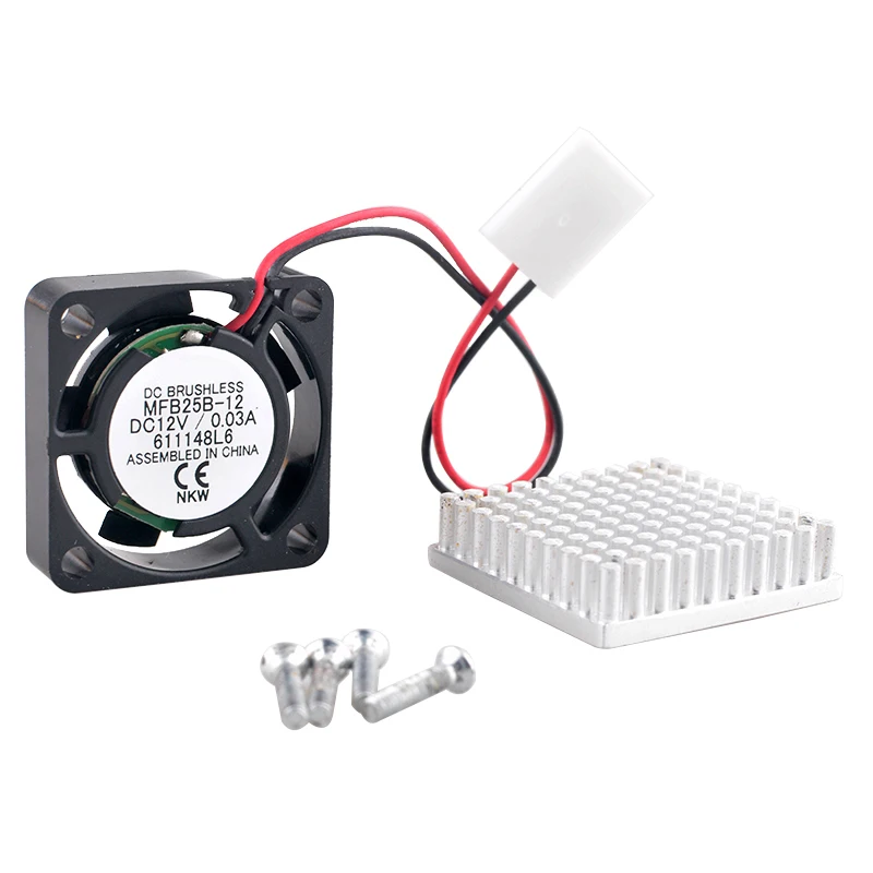 MFB25B-12 25mm Cooling Fan 2.5cm Quiet Micro Cooler Heat Sink DC12V 0.03A 25x25x7mm for Motherboard
MFB25B-12 25mm Cooling Fan 2.5cm Quiet Micro Cooler Heat Sink DC12V 0.03A 25x25x7mm for Motherboard