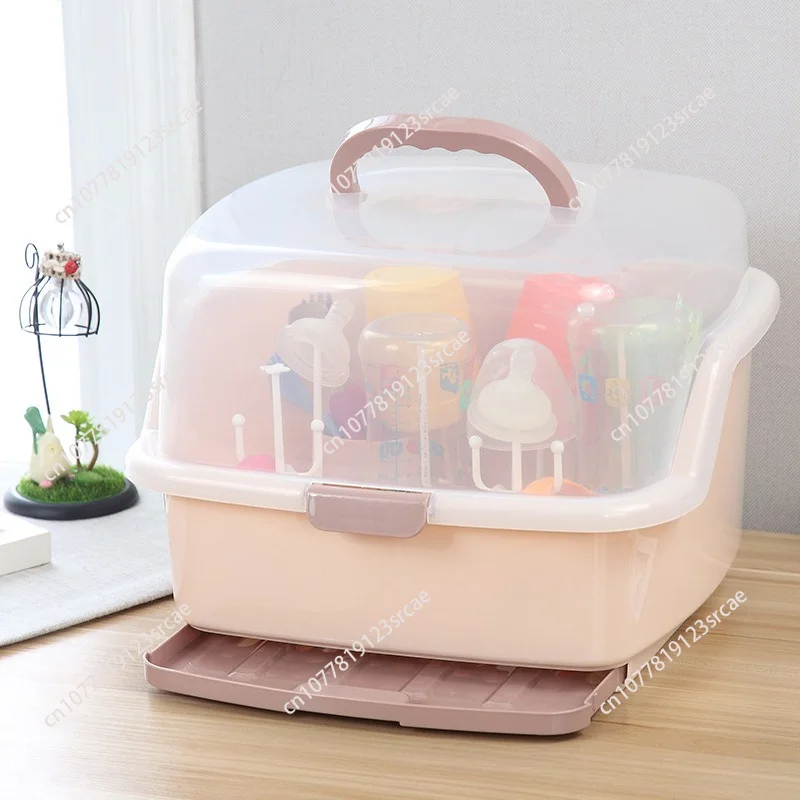 Portable Bottle Dry Rack Baby Bottle Drain Cleaning Dryer Drainer Storage BPA FREE Baby Pacifier Feeding Cup Holder Box
Portable Bottle Dry Rack Baby Bottle Drain Cleaning Dryer Drainer Storage BPA FREE Baby Pacifier Feeding Cup Holder Box