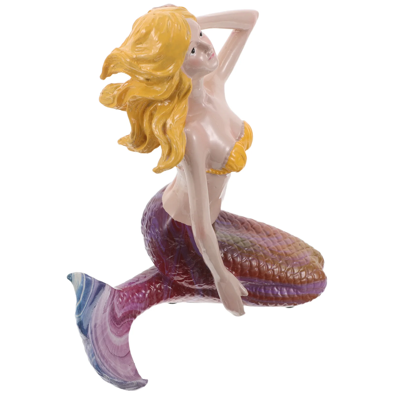 Resin Mermaid Statue Coastal Decor Hand Painted Weather Resistant for Garden Patio Pond Fish Tank Yard Ornament
Resin Mermaid Statue Coastal Decor Hand Painted Weather Resistant for Garden Patio Pond Fish Tank Yard Ornament