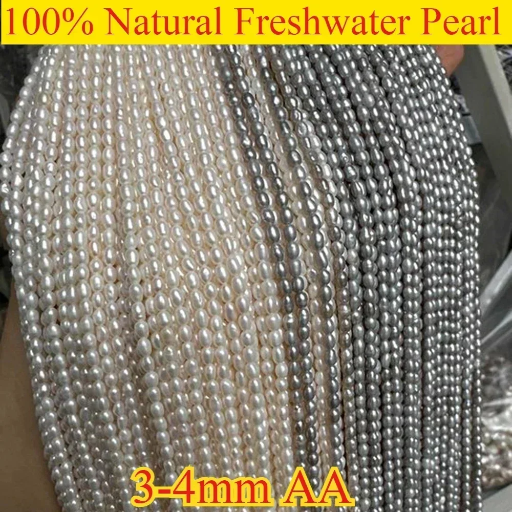 3-4mm AA Brilliant Natural Pearl Rice Shaped Isolated Loose Fine Bead Women Gift Jewelry Make DIY Necklace Bracelet Accessories
3-4mm AA Brilliant Natural Pearl Rice Shaped Isolated Loose Fine Bead Women Gift Jewelry Make DIY Necklace Bracelet Accessories