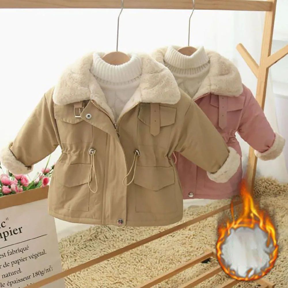 Children's Autumn Winter Girls Parkas Fashion Turn Down Collar Thickened Warm Winter Outerwear Korean Style Kids Cotton Jackets
Children's Autumn Winter Girls Parkas Fashion Turn Down Collar Thickened Warm Winter Outerwear Korean Style Kids Cotton Jackets