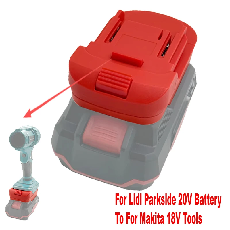 Battery Converter Adapter Convert for Parkside X20V Li-Ion Battery to for Makita 18V Lithium Battery Power Tools
Battery Converter Adapter Convert for Parkside X20V Li-Ion Battery to for Makita 18V Lithium Battery Power Tools