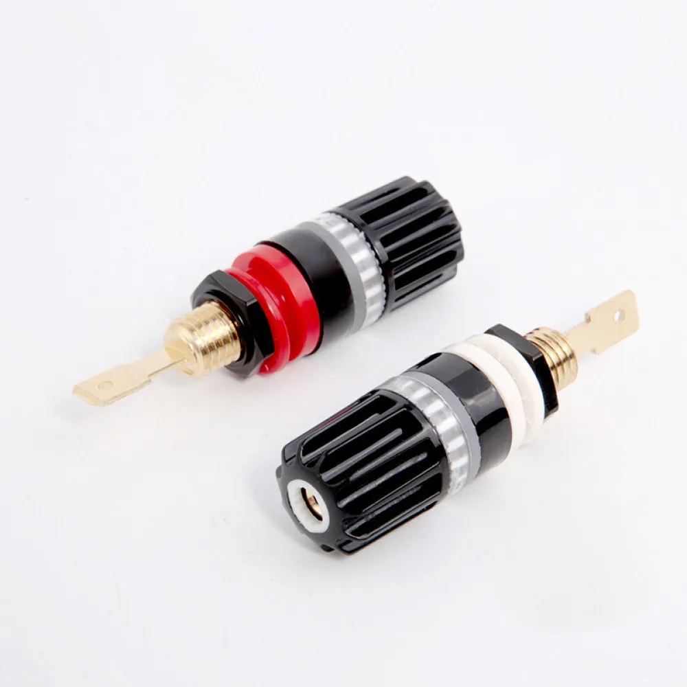 2 Pcs Banana Jack Sound Audio Connector Adapter Brass Speaker Binding Post Audiophile Amplifier Speaker Terminal Connector
2 Pcs Banana Jack Sound Audio Connector Adapter Brass Speaker Binding Post Audiophile Amplifier Speaker Terminal Connector