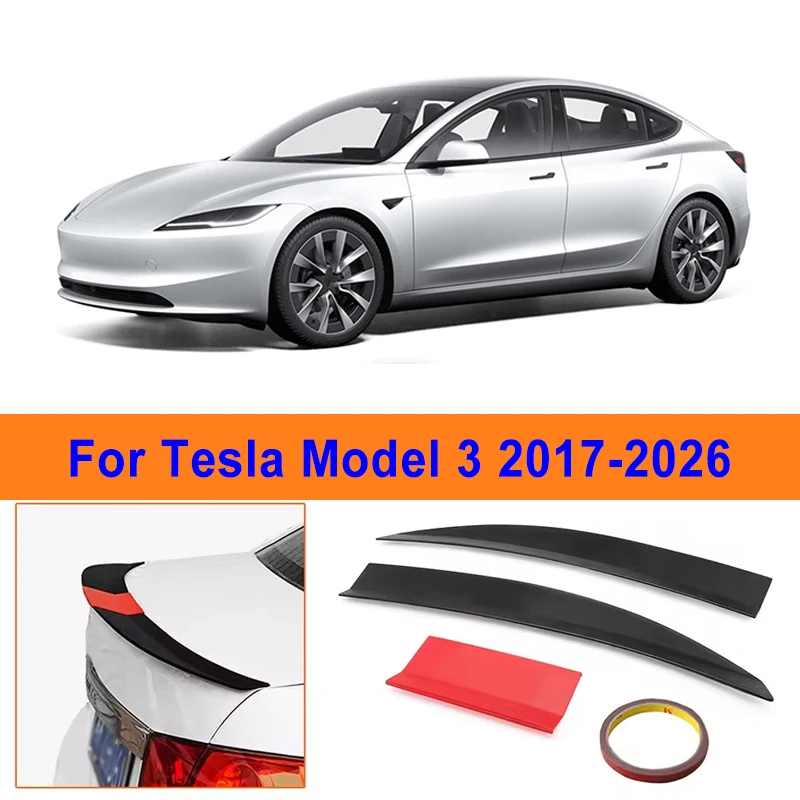 For Tesla Model 3 2017-2026 3-Section ABS Rear Trunk Spoiler 115-125cm Adjustable Sports Decor Top Wing Car Exterior Parts
For Tesla Model 3 2017-2026 3-Section ABS Rear Trunk Spoiler 115-125cm Adjustable Sports Decor Top Wing Car Exterior Parts