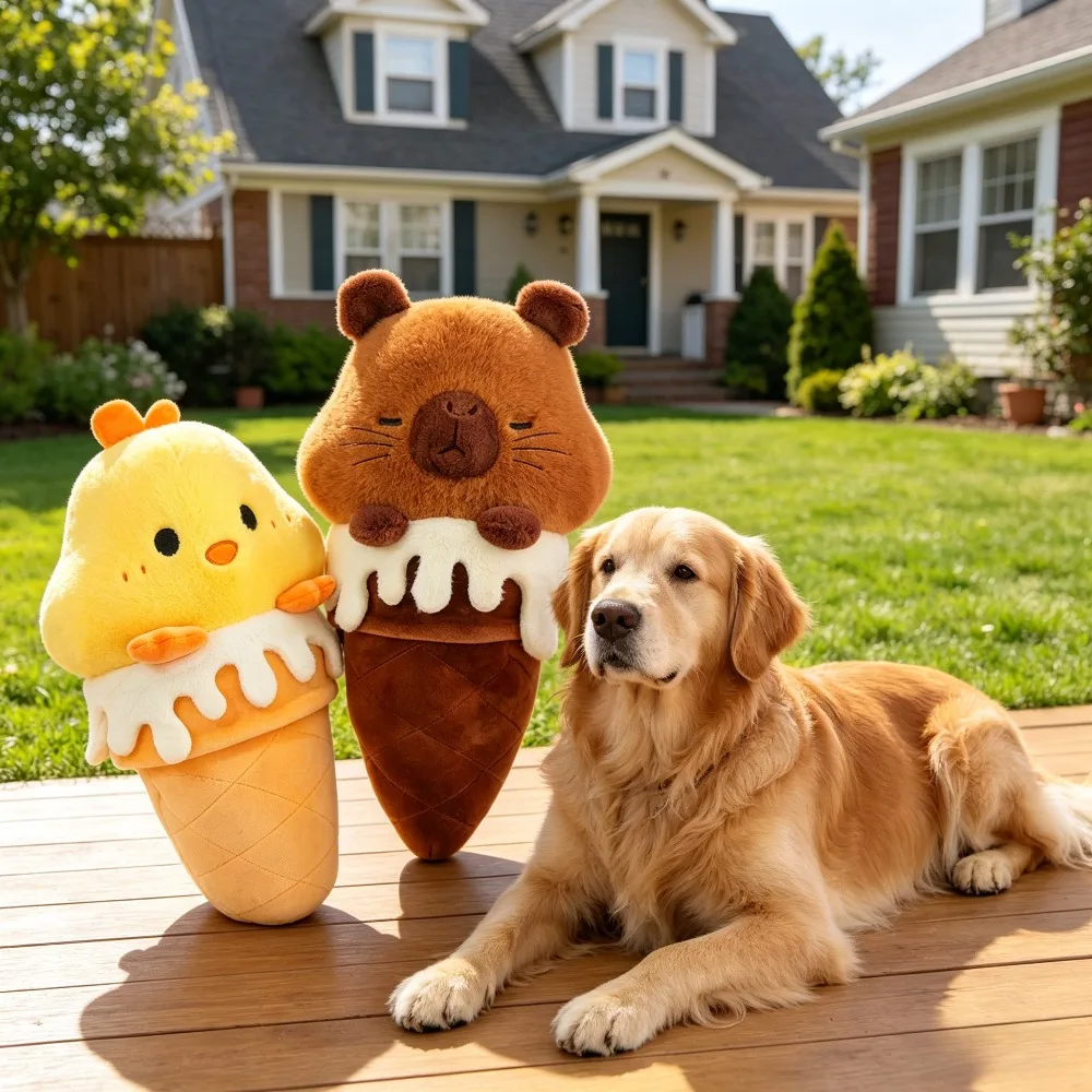 Ice Cream Animal Plush Pet Plush Toy, Suitable for All Sizes of Pet Play Plush Toys, Dog Daily Fun Boredom Relief Toys
Ice Cream Animal Plush Pet Plush Toy, Suitable for All Sizes of Pet Play Plush Toys, Dog Daily Fun Boredom Relief Toys