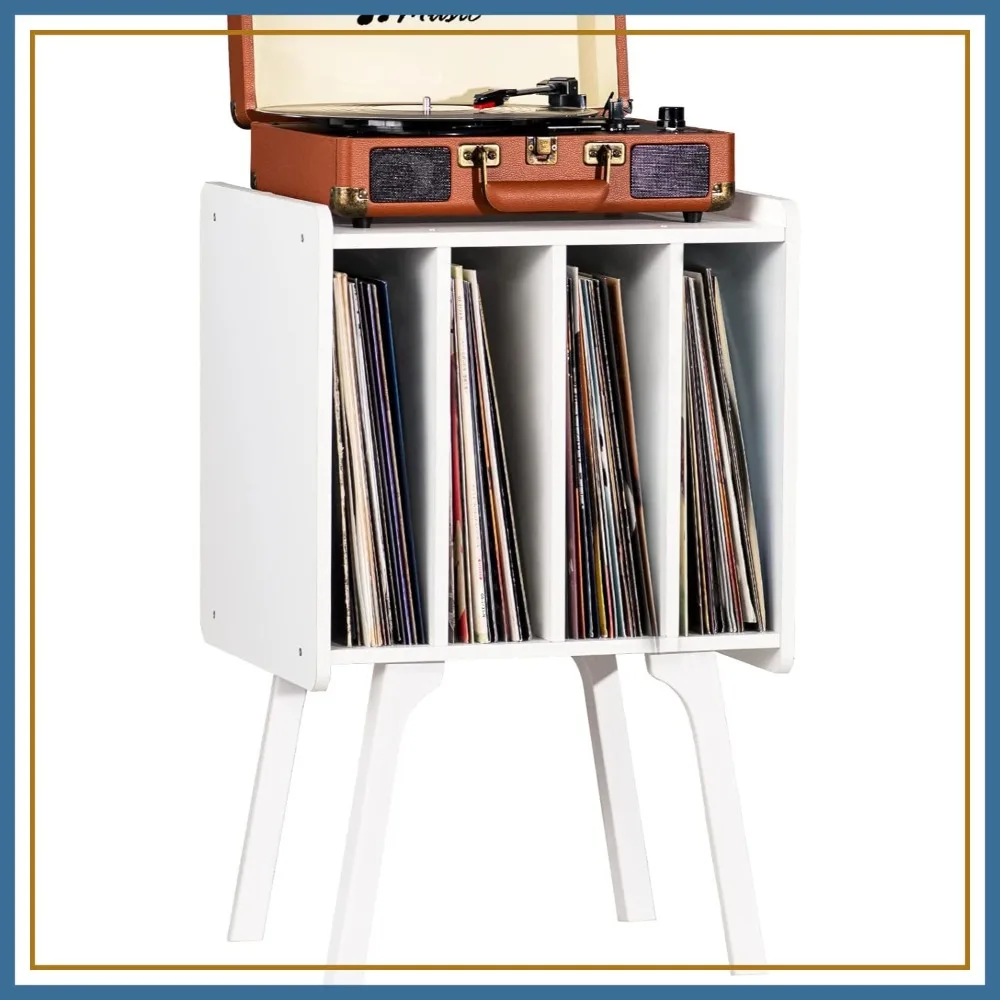 Record Player Stand with Vinyl Storage, Holds 100 Albums, Mid-Century Turntable Table for Living Room
Record Player Stand with Vinyl Storage, Holds 100 Albums, Mid-Century Turntable Table for Living Room