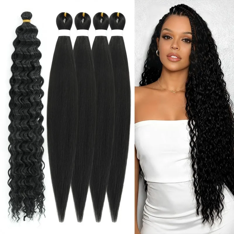 Boho Hair for Braiding Black Braiding Hair Pre Stretched Braiding Hair with Boho Curls Synthetic Bohemian Braid Extensions
Boho Hair for Braiding Black Braiding Hair Pre Stretched Braiding Hair with Boho Curls Synthetic Bohemian Braid Extensions