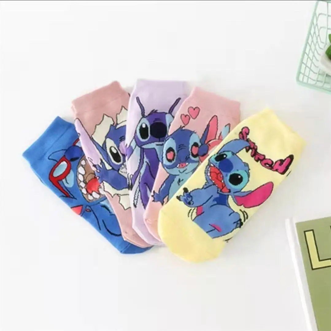 5 Pairs Disney Stitch Socks New Girls Breathable Cartoon Anime Socks Cute Stitch Men's Women's Boat Socks Gift
5 Pairs Disney Stitch Socks New Girls Breathable Cartoon Anime Socks Cute Stitch Men's Women's Boat Socks Gift