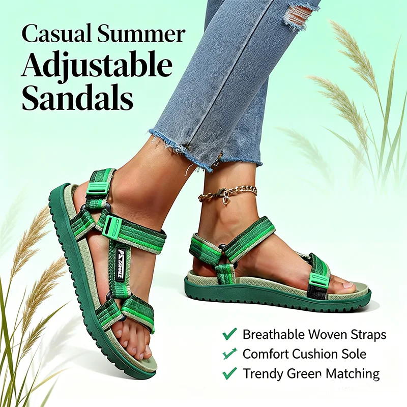 Summer Women's Sandals Fashion Leisure Beach Holiday Sandals for Lightweight Shoes New Outdoor Comfortable Casual Sandalie
Summer Women's Sandals Fashion Leisure Beach Holiday Sandals for Lightweight Shoes New Outdoor Comfortable Casual Sandalie