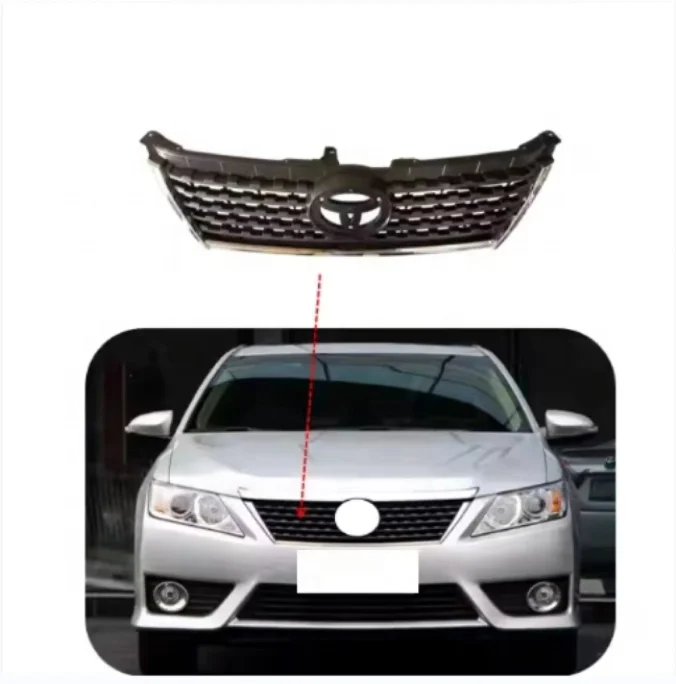 The front bumper grille is suitable for Toyota Camry 2011-2015. OE number: 53101-06460
The front bumper grille is suitable for Toyota Camry 2011-2015. OE number: 53101-06460