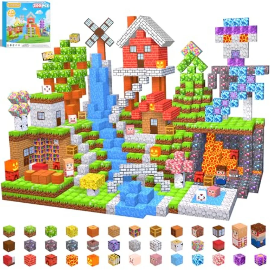 Magnetic Blocks, Magnetic Building Blocks, Magnet Blocks Cubes, STEM Educational Stacking Magnet Toy for Ages 3 4 5 6 7 8 9 10
Magnetic Blocks, Magnetic Building Blocks, Magnet Blocks Cubes, STEM Educational Stacking Magnet Toy for Ages 3 4 5 6 7 8 9 10