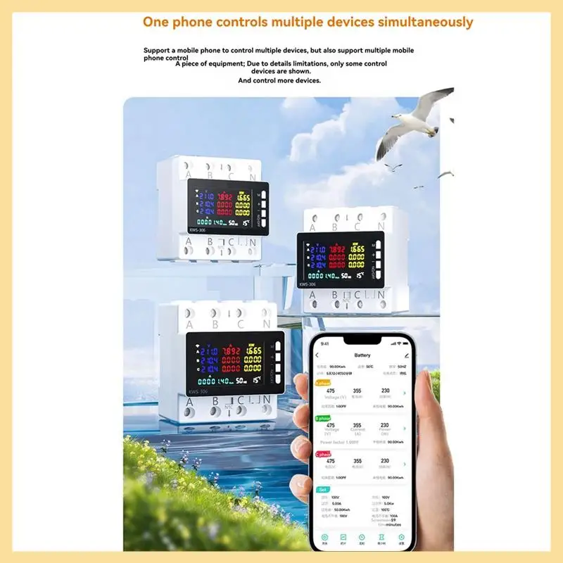 GOOD-KWS-306WF Wi-Fi Smart Power Meter Защитный переключатель напряжения Монитор тока и напряжения, реле, автоматический выключатель
GOOD-KWS-306WF Wi-Fi Smart Power Meter Защитный переключатель напряжения Монитор тока и напряжения, реле, автоматический выключатель