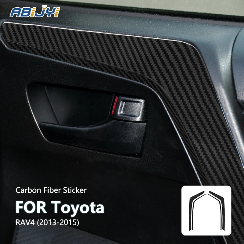 For Toyota RAV4 2013 2014 2015 New Carbon Fiber Interior Rear Door Pull Frame Decoration Sticker Decal Car Accessories
For Toyota RAV4 2013 2014 2015 New Carbon Fiber Interior Rear Door Pull Frame Decoration Sticker Decal Car Accessories