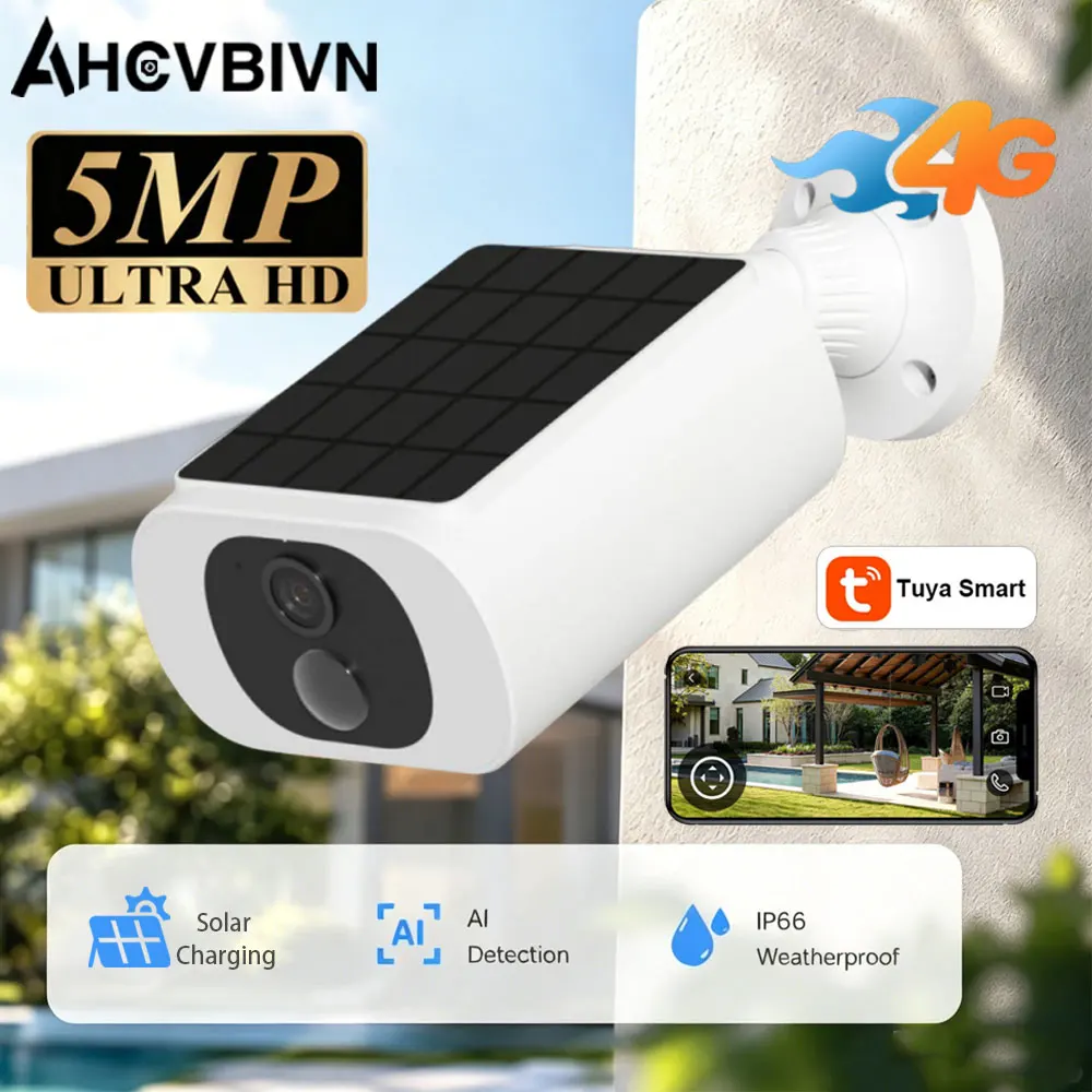 5MP Tuya Smartlife Outdoor Solar Battery Camera Wireless WIFI 4G SIM Card PIR Motion Detection Light Color Night Vision Camera
5MP Tuya Smartlife Outdoor Solar Battery Camera Wireless WIFI 4G SIM Card PIR Motion Detection Light Color Night Vision Camera