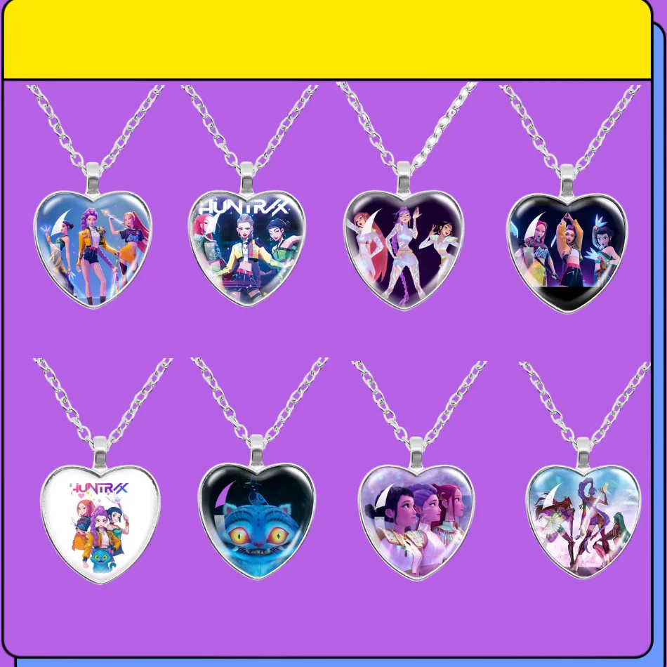 KPop охотники на демонов, детское милое ожерелье в стиле аниме, детские модные ювелирные аксессуары, подвески для девочек, кулон, мультяшные ожерелья, подарок
KPop охотники на демонов, детское милое ожерелье в стиле аниме, детские модные ювелирные аксессуары, подвески для девочек, кулон, мультяшные ожерелья, подарок