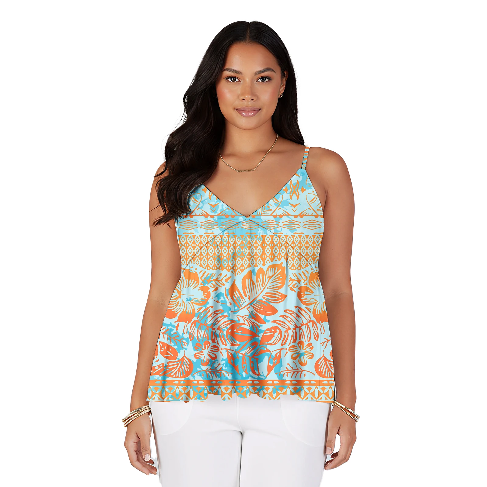 Polynesian Low Price Pleated Clothes Samoan Tribal Halter Swing Blouse Hawaiian Island Tropical Print Casual Women V-Neck Tops
Polynesian Low Price Pleated Clothes Samoan Tribal Halter Swing Blouse Hawaiian Island Tropical Print Casual Women V-Neck Tops