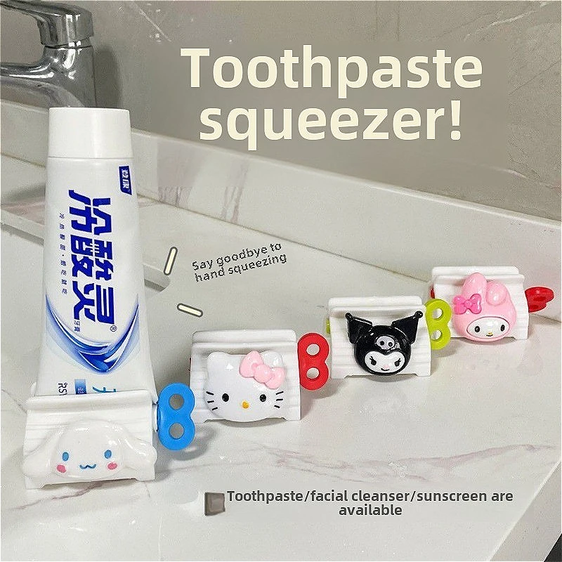 Sanrio Cartoon Hello Kitty Toothpaste Squeezing Artifact Cute Kuromi Squeezer Home Toothpaste with Rotating Squeezer Accessories
Sanrio Cartoon Hello Kitty Toothpaste Squeezing Artifact Cute Kuromi Squeezer Home Toothpaste with Rotating Squeezer Accessories