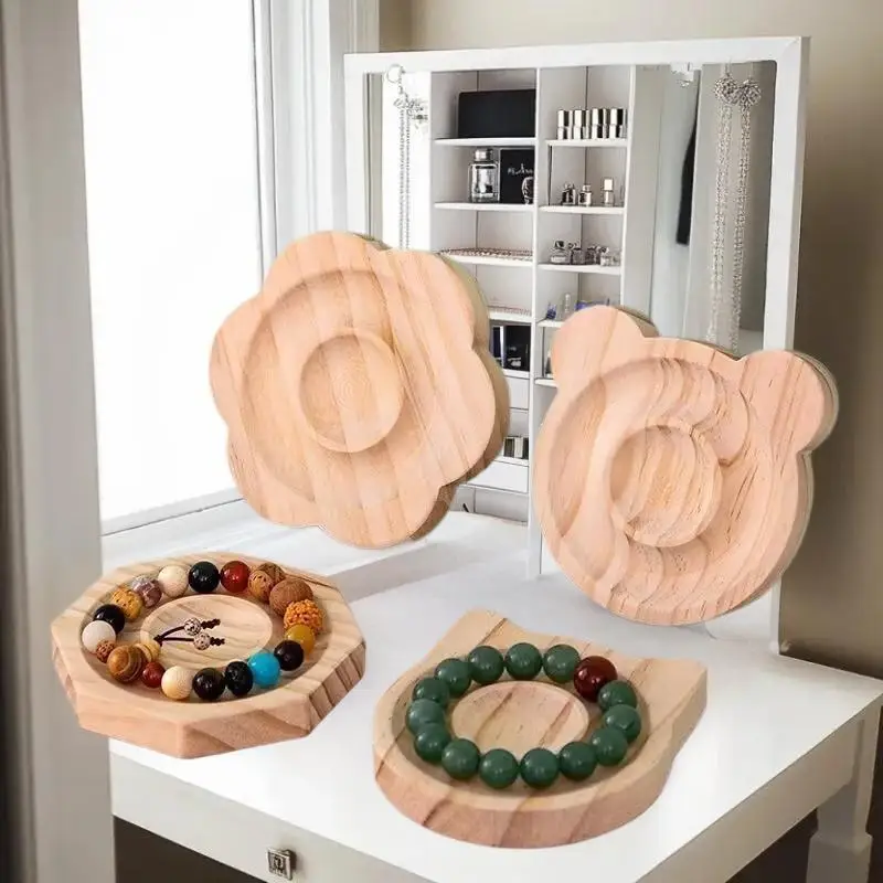 Simple Solid Wood Jewelry Storage Tray Multi-Purpose Necklace Bracelet Wooden Display Tray High-Quality Jewelry Display Tool
Simple Solid Wood Jewelry Storage Tray Multi-Purpose Necklace Bracelet Wooden Display Tray High-Quality Jewelry Display Tool