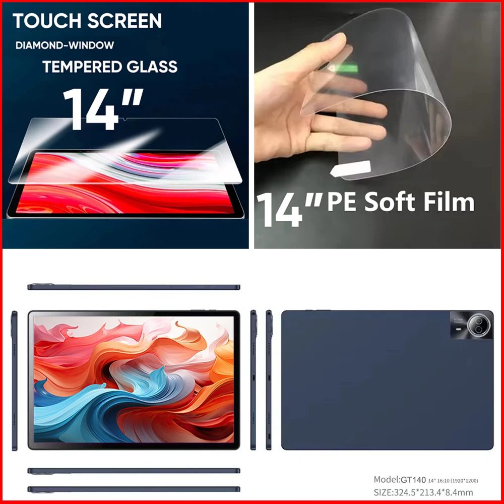 14" Glass Or Soft Film 14 INCH Tempered Glass/Screen Protectors/Protective Film For 14 Inch Tablet PC
14" Glass Or Soft Film 14 INCH Tempered Glass/Screen Protectors/Protective Film For 14 Inch Tablet PC