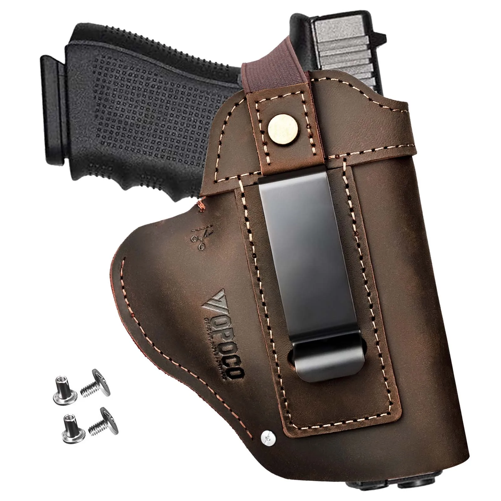 OPOCO Genuine Crazy Horse Leather 1911 Holster IWB OWB Concealed Carry Belt Clip Left Right Hand Universal Pistol Holster
OPOCO Genuine Crazy Horse Leather 1911 Holster IWB OWB Concealed Carry Belt Clip Left Right Hand Universal Pistol Holster
