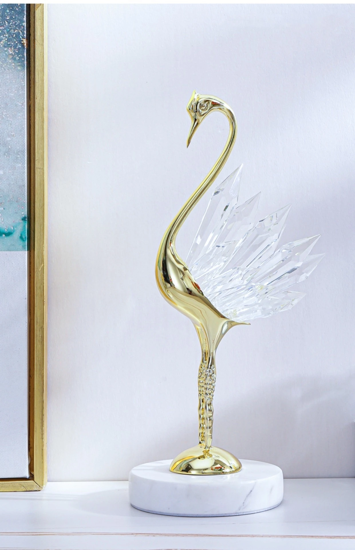 Luxury Crystal Crane Statue Decorations Living Room Porch Wine Cabinet TV Modern Office Desk Ornament Room Decor Gifts
Luxury Crystal Crane Statue Decorations Living Room Porch Wine Cabinet TV Modern Office Desk Ornament Room Decor Gifts