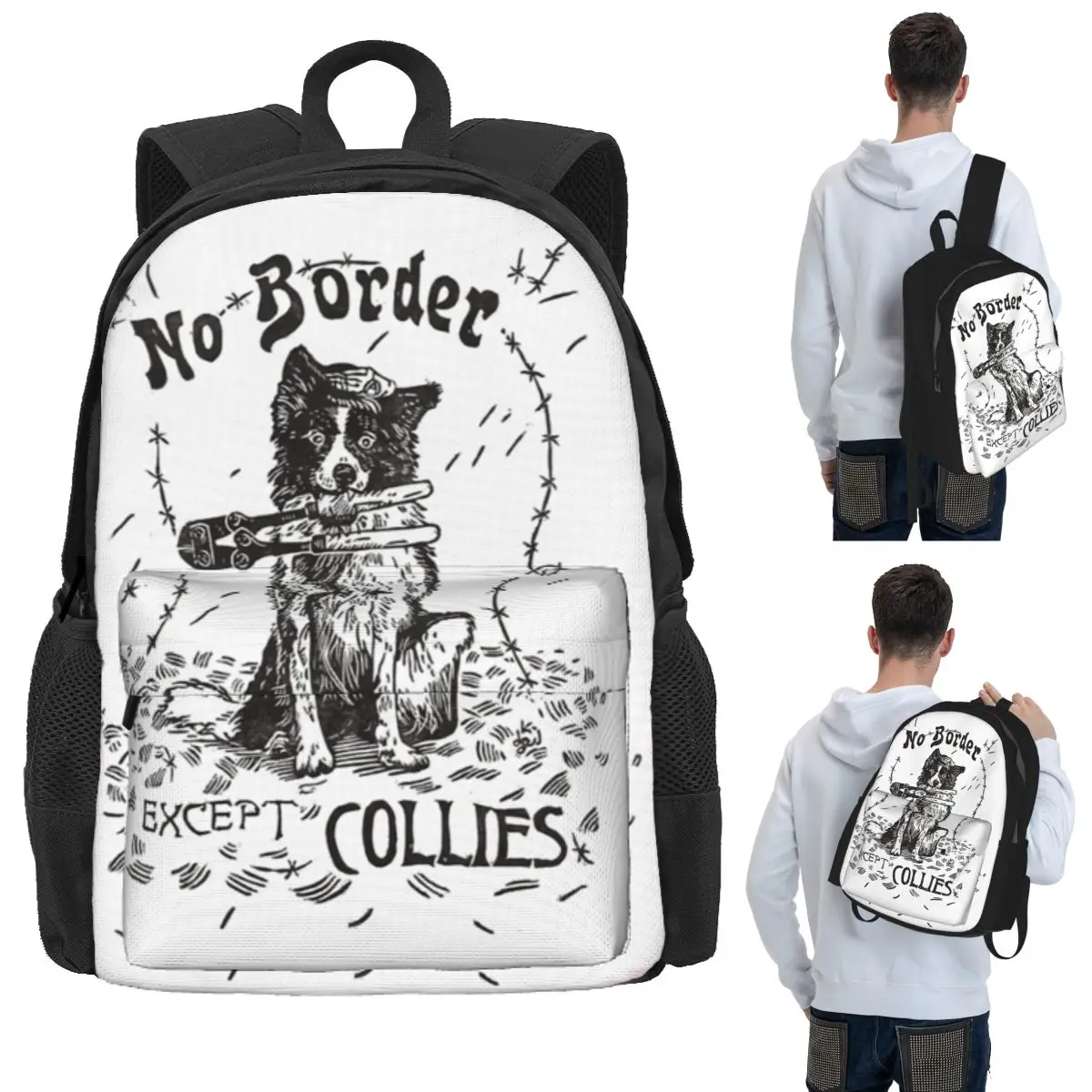 No Border Except Collies Student Backpack School Bag Hiking Travel Daypack for Men Women Bookbag Shoulder Bags
No Border Except Collies Student Backpack School Bag Hiking Travel Daypack for Men Women Bookbag Shoulder Bags