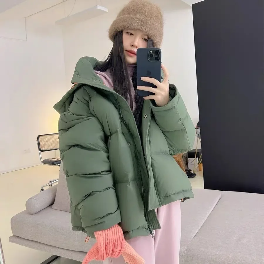 Spring and Autumn Winter Korean Retro Solid Color Casual Thick Loose White Duck Down Bread Down Jacket for Women
Spring and Autumn Winter Korean Retro Solid Color Casual Thick Loose White Duck Down Bread Down Jacket for Women