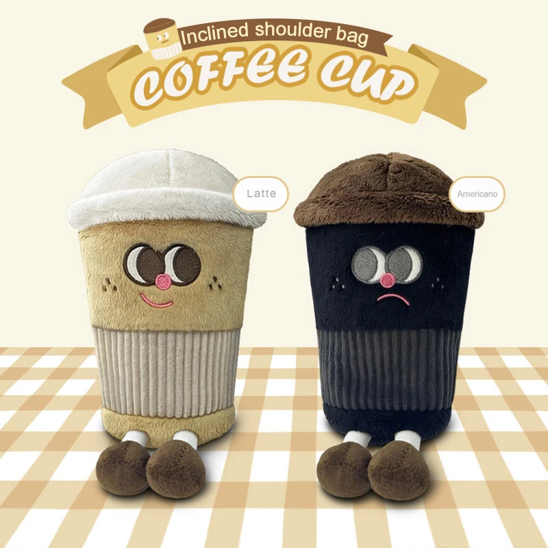 Fashion Lovely Coffee Cup Crossbody Bag Plush Toys Cartoon Americano Latte Coffee Zero Wallet Phone Bag For Girl Children Decor
Fashion Lovely Coffee Cup Crossbody Bag Plush Toys Cartoon Americano Latte Coffee Zero Wallet Phone Bag For Girl Children Decor