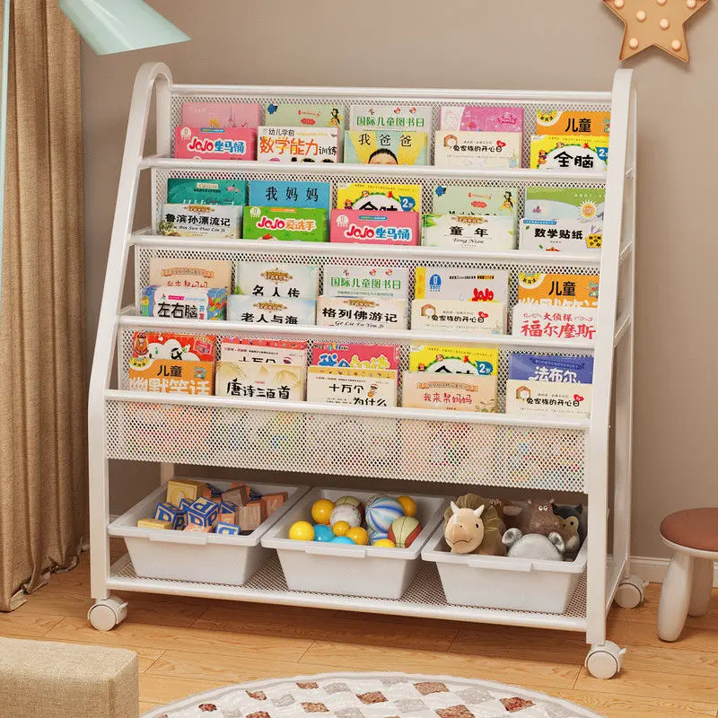 Bookshelf Household Picture Book Rack Reading Area Stationery Mobile Storage Rack Bold Bookcase Floor Shelf
Bookshelf Household Picture Book Rack Reading Area Stationery Mobile Storage Rack Bold Bookcase Floor Shelf