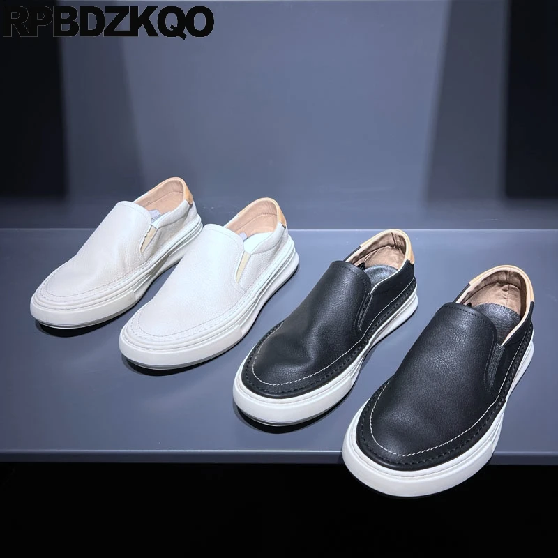 Trainers Flats Genuine Leather Skate Shoes Soft Comfort Rubber Sole Athletic Round Toe Cow Skin Sneakers Slip On Trend Men Sport
Trainers Flats Genuine Leather Skate Shoes Soft Comfort Rubber Sole Athletic Round Toe Cow Skin Sneakers Slip On Trend Men Sport