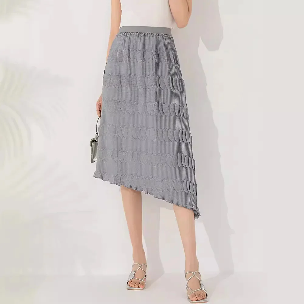 A woman's half skirt Miyake Pleated Fashion large size round petal pleated irregular
A woman's half skirt Miyake Pleated Fashion large size round petal pleated irregular