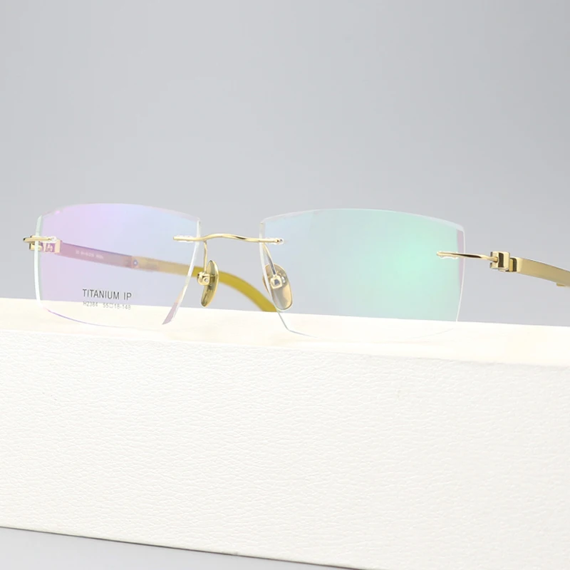 Business High-end Bull Horn Glasses Frame Frameless Optical Prescription Myopia Reading Glasses Frames Eyewear Spectacle Rimless
Business High-end Bull Horn Glasses Frame Frameless Optical Prescription Myopia Reading Glasses Frames Eyewear Spectacle Rimless