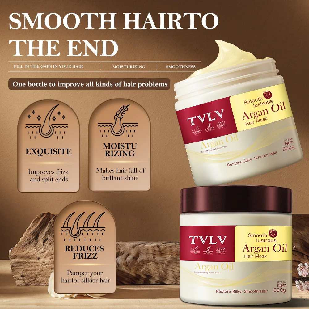 500g Moroccan Nut Oil Hair Mask Improve Hair Perming Dyeing With Rough smooth Glossy Split ends Head Care Hair Conditioner
500g Moroccan Nut Oil Hair Mask Improve Hair Perming Dyeing With Rough smooth Glossy Split ends Head Care Hair Conditioner