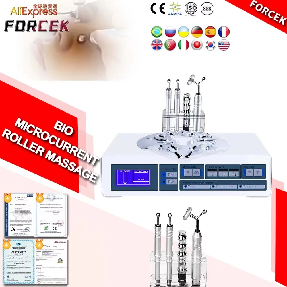 BIO Microcurrent Roller Massage Beauty Equipment Anti Aging Face Lifting Lighten Fine Lines And Dark Circles Under The Eyes
BIO Microcurrent Roller Massage Beauty Equipment Anti Aging Face Lifting Lighten Fine Lines And Dark Circles Under The Eyes