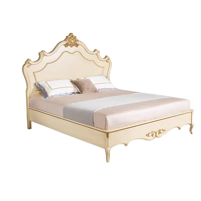 High-end princess bed, palace luxury solid wood master bedroom, European wedding bed, designer bed
High-end princess bed, palace luxury solid wood master bedroom, European wedding bed, designer bed