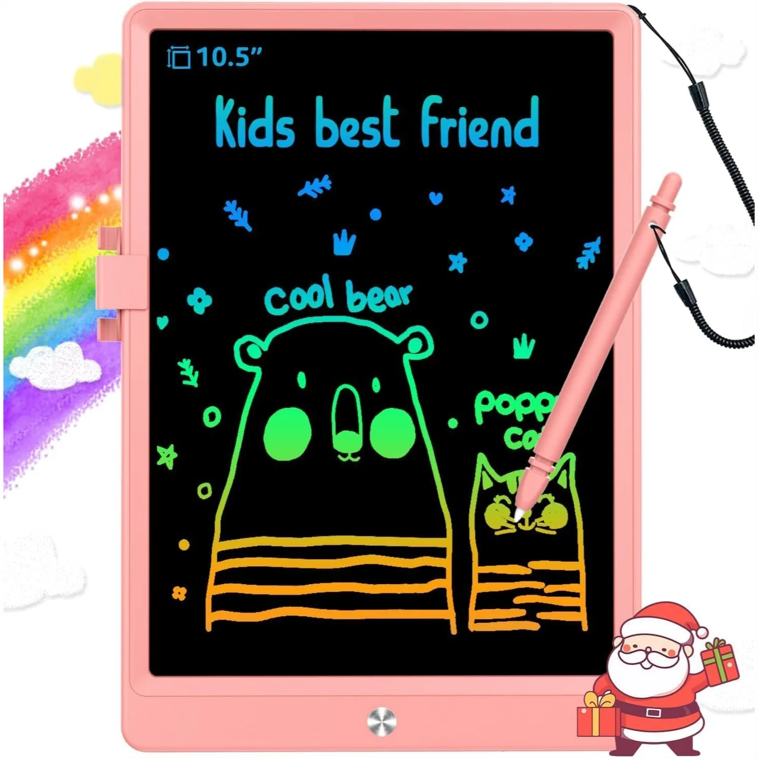 10.5 Inch LCD Writing Tablet for Kids, Colorful Drawing Pad with Erase Lock, Travel Gifts for 3-8 Year Old Girls Boys Pink
10.5 Inch LCD Writing Tablet for Kids, Colorful Drawing Pad with Erase Lock, Travel Gifts for 3-8 Year Old Girls Boys Pink