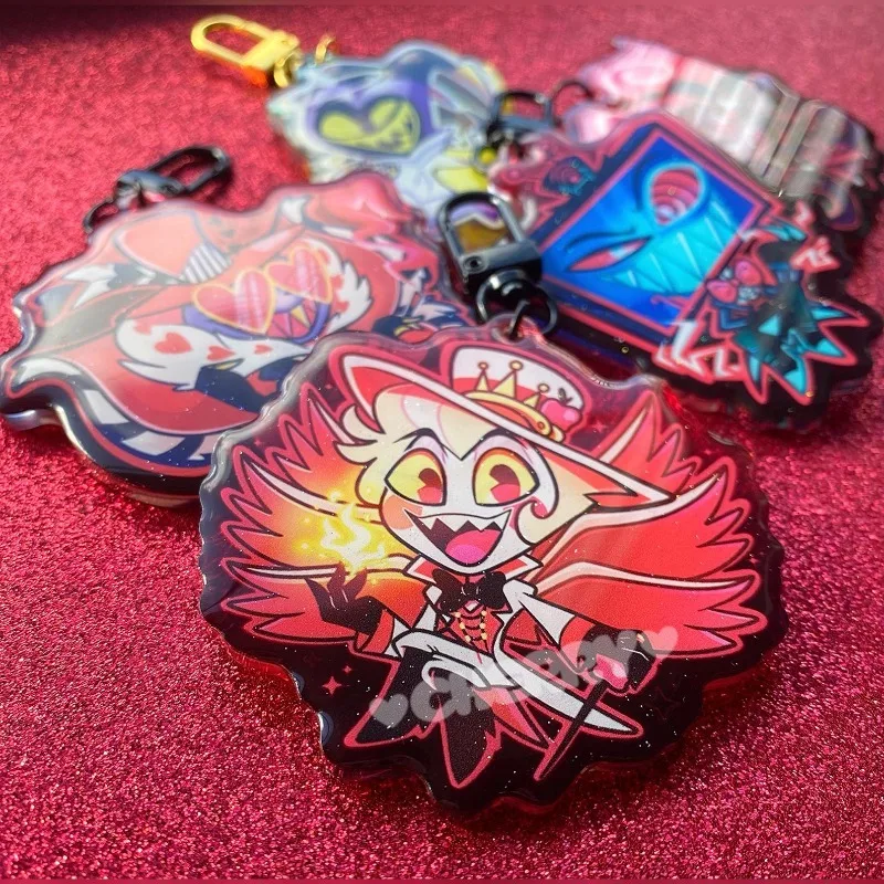 Keychain for Hazbin Hotel Helluva Boss Lucifer Vox Velvet Original Cartoon Anime Acrylic Keychain Pendant Accessories Gift
Keychain for Hazbin Hotel Helluva Boss Lucifer Vox Velvet Original Cartoon Anime Acrylic Keychain Pendant Accessories Gift