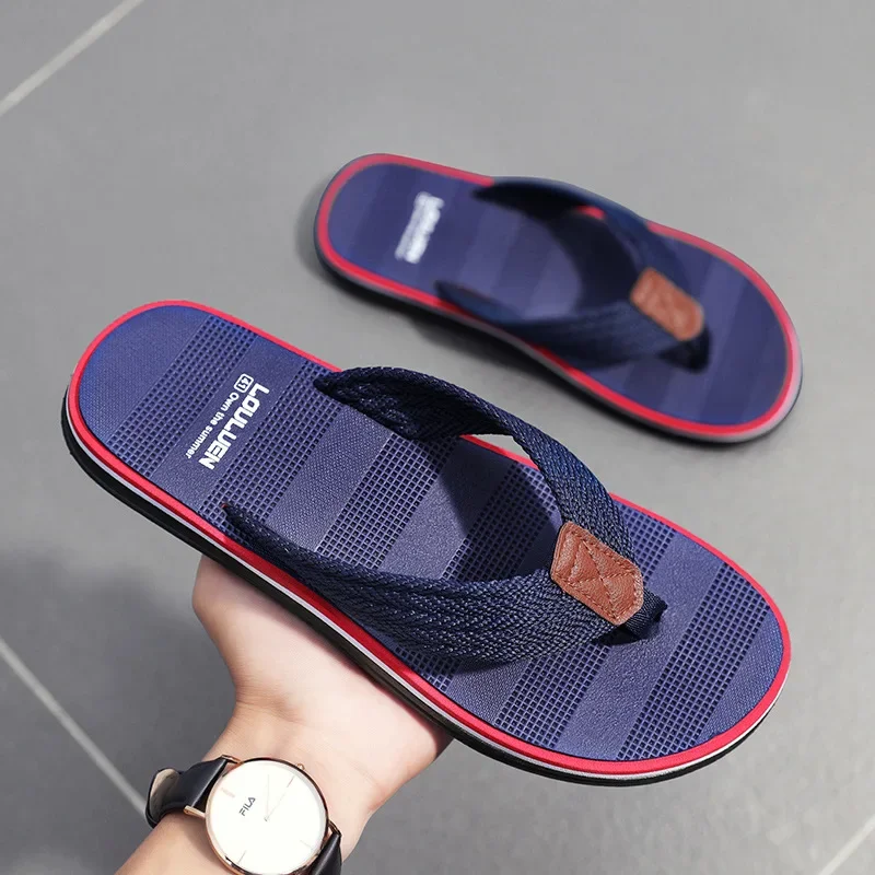 Men Flip Flops High Quality Casual Slipper Summer Beach Slippers for Men Outdoor Non Slip Flat Sandals 2024Hot Sale Brand Slides
Men Flip Flops High Quality Casual Slipper Summer Beach Slippers for Men Outdoor Non Slip Flat Sandals 2024Hot Sale Brand Slides