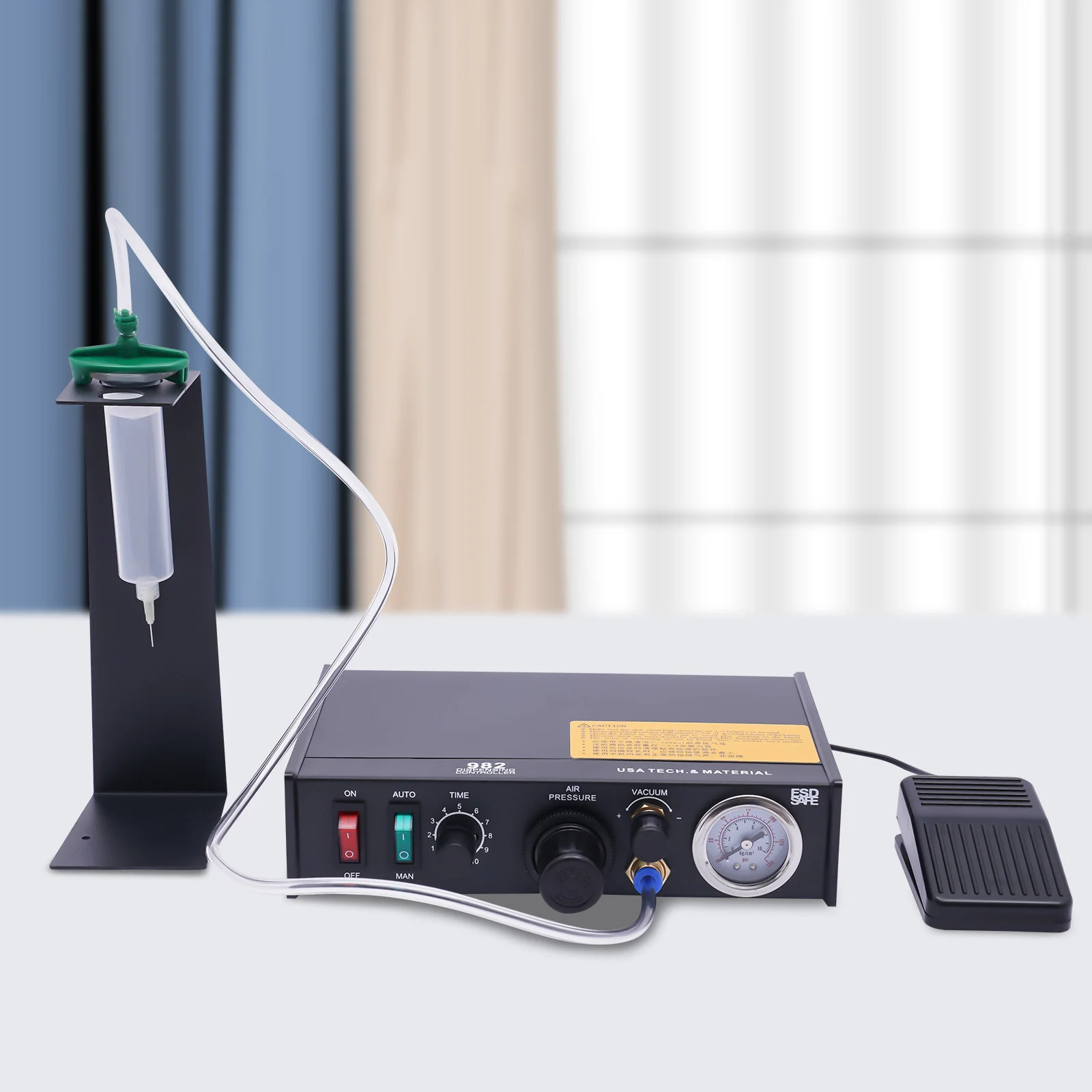 20W Pneumatic Dispensing Controller Glue Dispenser Solder Liquid Controller 982, Glue Dispenser Machine Solder Paste Controller
20W Pneumatic Dispensing Controller Glue Dispenser Solder Liquid Controller 982, Glue Dispenser Machine Solder Paste Controller