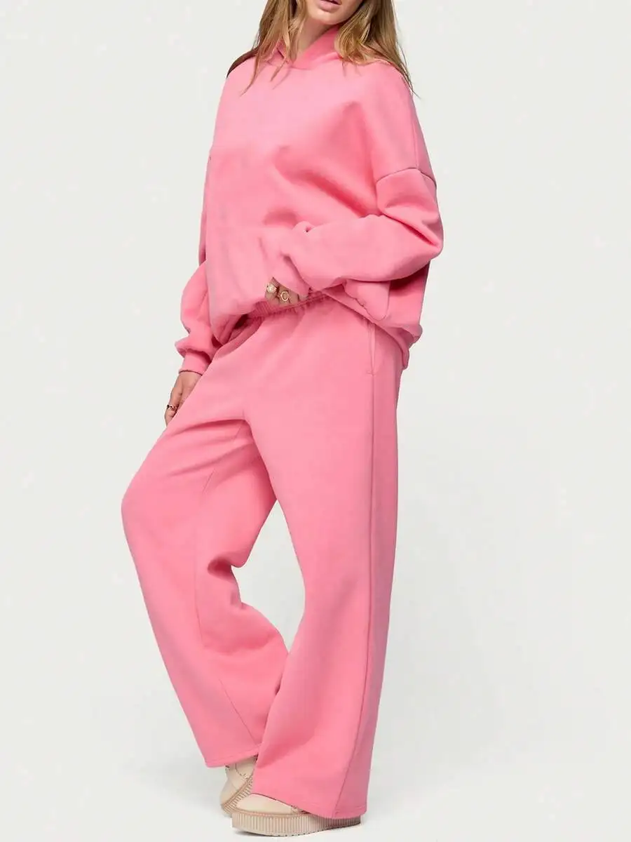 Women Wide Leg Sweatpants Elastic Waist High Rise Baggy Pants With Pockets Solid Color Loose Fall Barrel Casual Lounge Athletic
Women Wide Leg Sweatpants Elastic Waist High Rise Baggy Pants With Pockets Solid Color Loose Fall Barrel Casual Lounge Athletic