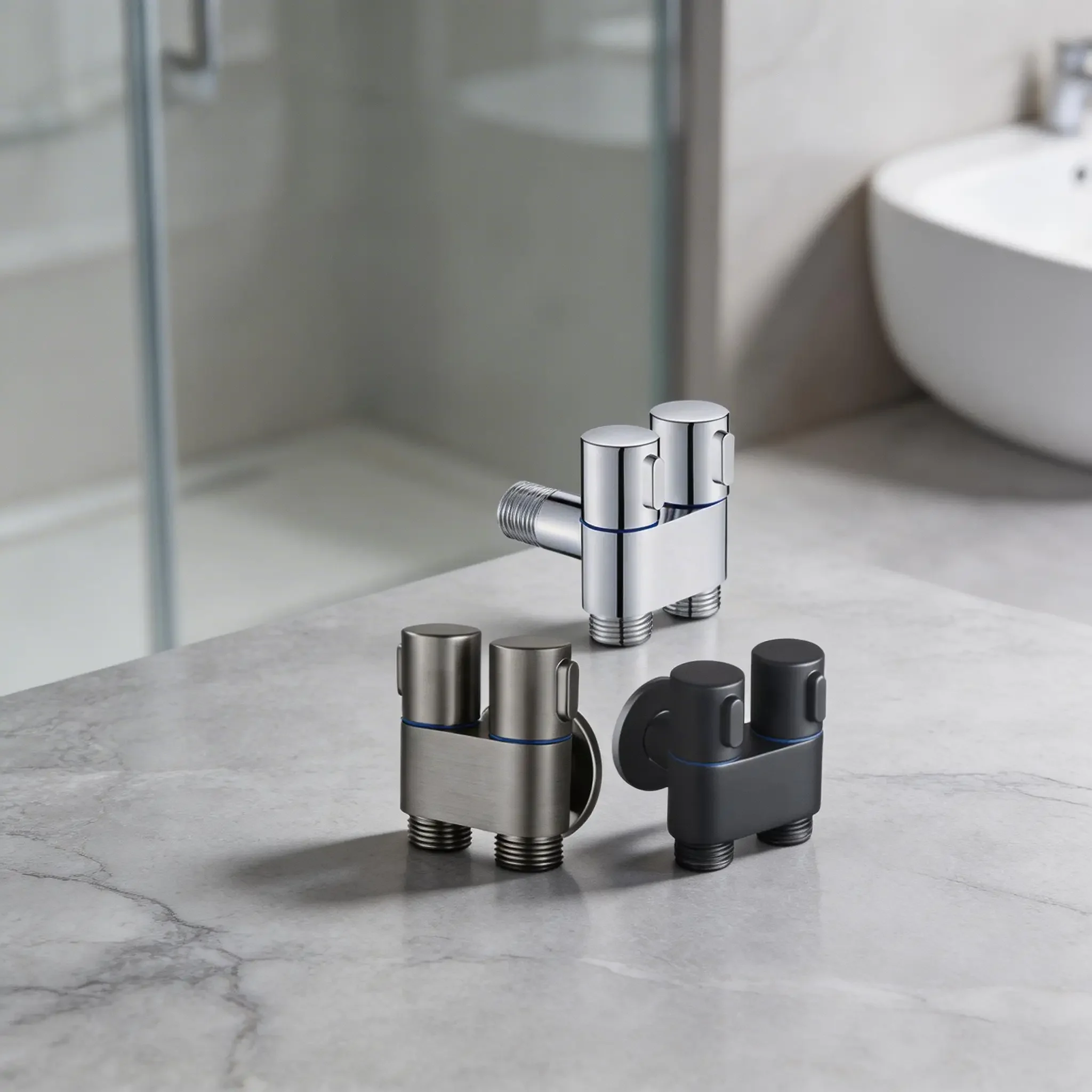 Angle Valve Wall Mount Toilet Bidet Sprayer Two Out Water Angle Valve Outlet Bidet Bidet Sprayer Set Double Control Washing
Angle Valve Wall Mount Toilet Bidet Sprayer Two Out Water Angle Valve Outlet Bidet Bidet Sprayer Set Double Control Washing