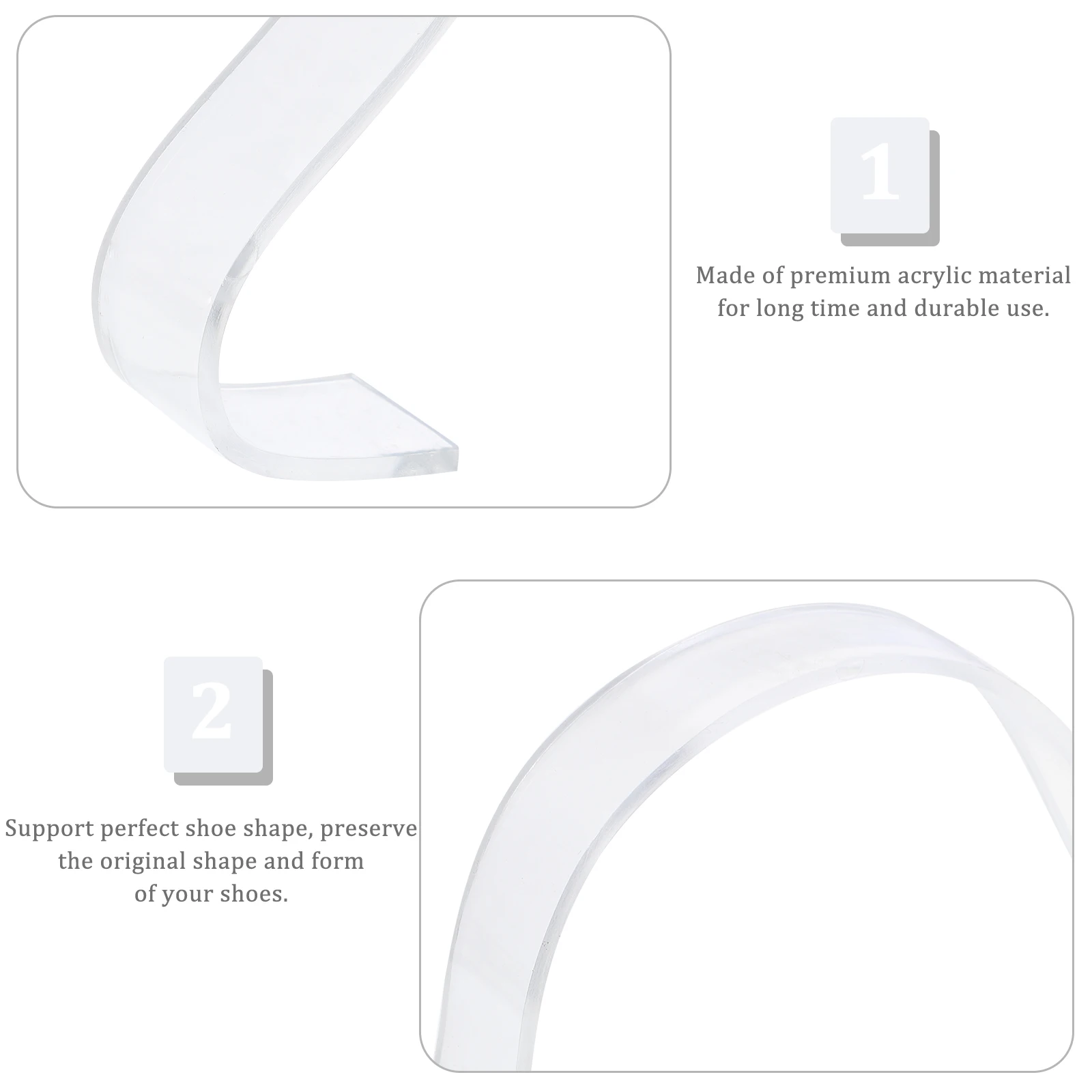 10Pcs High Heel Display Stand Acrylic Sandal Support Rack Transparent Shoe Storage Shelf Preserve Shape Ideal for Home Travel
10Pcs High Heel Display Stand Acrylic Sandal Support Rack Transparent Shoe Storage Shelf Preserve Shape Ideal for Home Travel