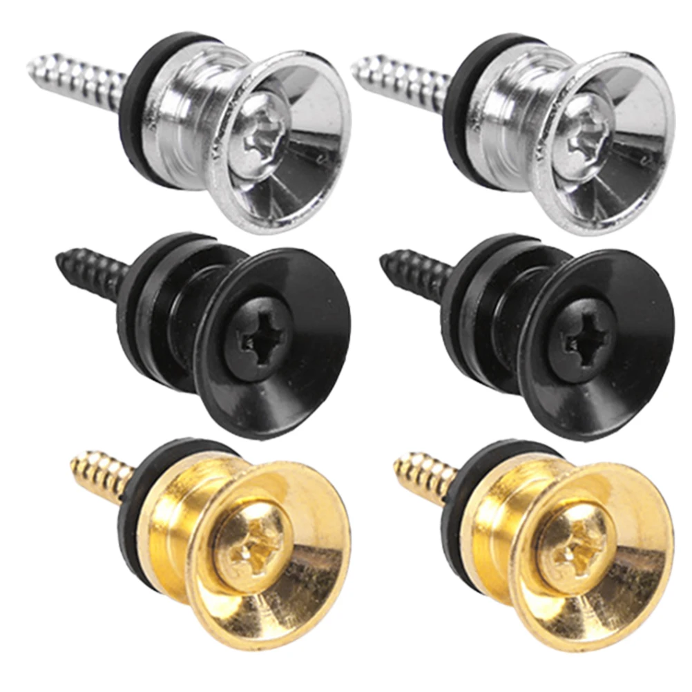 6pcs Strap Locks Acoustic Button Repair Kit Gold Silver Black Electric Guitar Parts Strap Attachment Protector Screw Locks Set
6pcs Strap Locks Acoustic Button Repair Kit Gold Silver Black Electric Guitar Parts Strap Attachment Protector Screw Locks Set