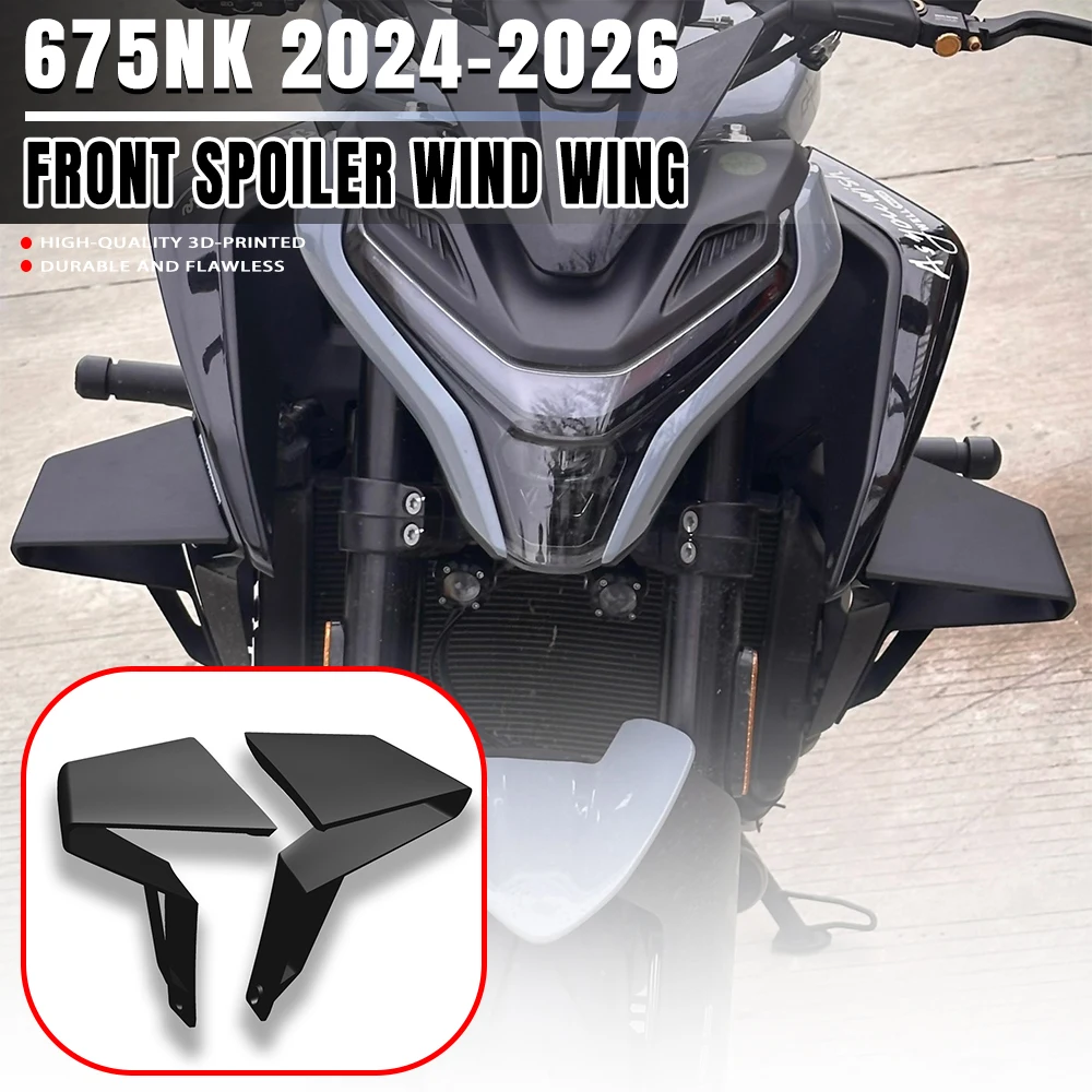 For CFMOTO 675NK 2024-2026 Front spoiler Lower spoiler flank 675 NK 2024 2025 2026 Side Wing Side spoiler FRONTAL SPOILERS
For CFMOTO 675NK 2024-2026 Front spoiler Lower spoiler flank 675 NK 2024 2025 2026 Side Wing Side spoiler FRONTAL SPOILERS