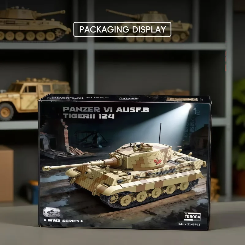 Classic Heavy Tank Static Model Building Blocks, WW2 Military Series High Reduction Bricks for Adult Display
Classic Heavy Tank Static Model Building Blocks, WW2 Military Series High Reduction Bricks for Adult Display