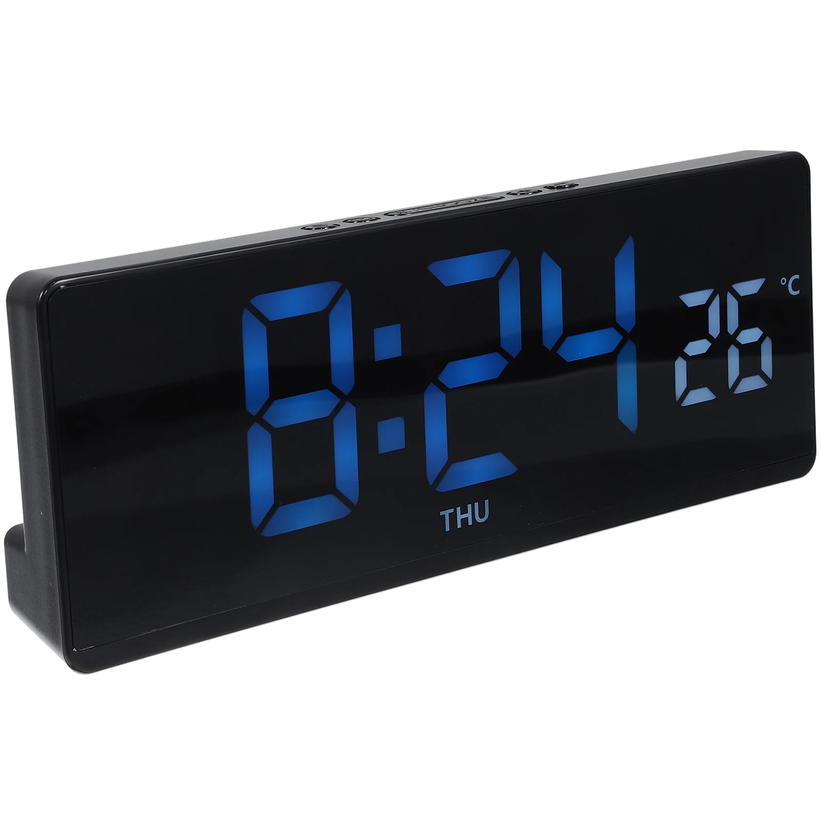Digital LED Black Case Blue Light USB Alarm Thermometer Hygrometer Indoor Temperature Gauge Desk Clock Time Display Bedroom
Digital LED Black Case Blue Light USB Alarm Thermometer Hygrometer Indoor Temperature Gauge Desk Clock Time Display Bedroom