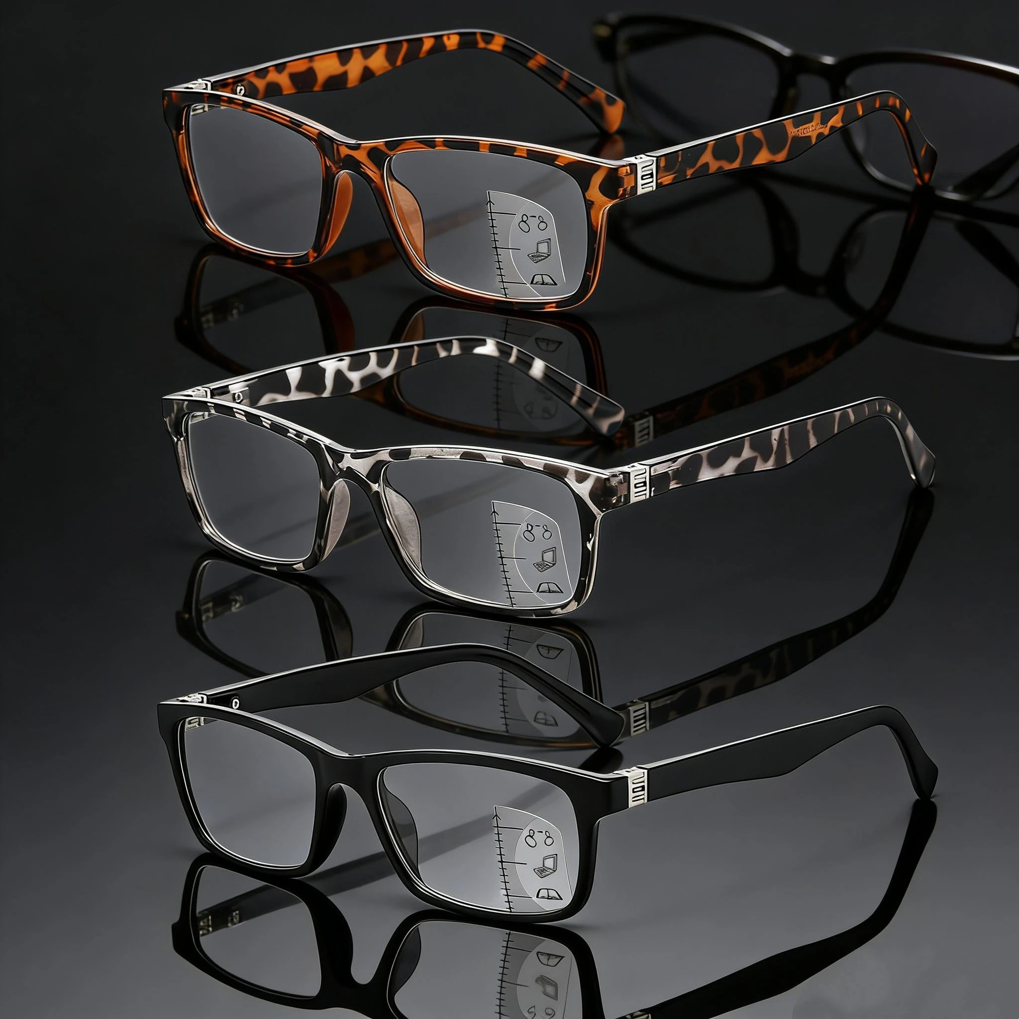 Spring Hinge High-definition Multifocal Reading Glasses Unisex Business Style Anti Blue Light Presbyopia Eyeglasses Diopter +4.0
Spring Hinge High-definition Multifocal Reading Glasses Unisex Business Style Anti Blue Light Presbyopia Eyeglasses Diopter +4.0